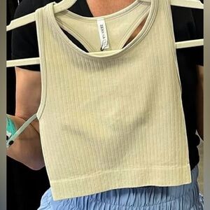 Ribbed Racerback Crop Top